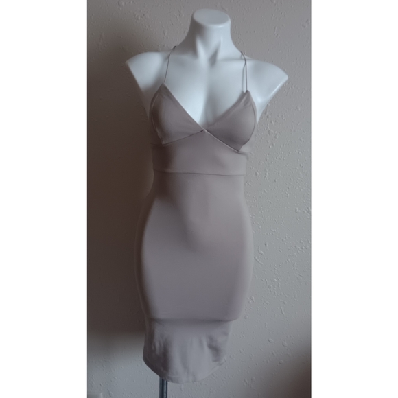 beige dress forever 21 Esther & Co. Celie Dress